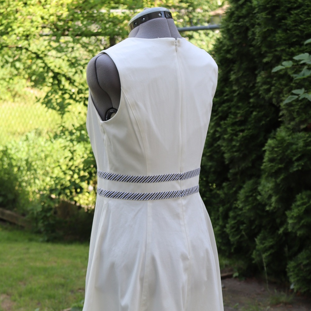 Calvin Klein White Sailor Style Dress - Picture 5 of 6